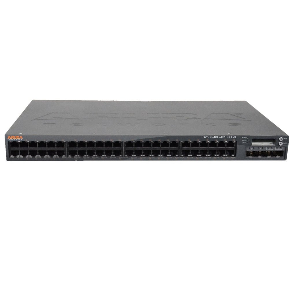 Aruba Networks Aruba S2500-48P PoE 48-Port Gigabit Ethernet Switch 4 SFP+ Port
