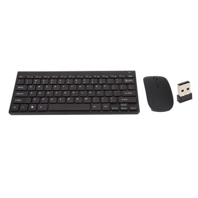 BROLEO Wireless Keyboard and Mouse Set, Smart Dream, Black, Portable, 2.4G USB, Full-sized Membrane, QWERTY, 104 Keys, Ambidextrous, 10m Range, 2 AAA Batteries, Windows, macOS, Linux Compatible