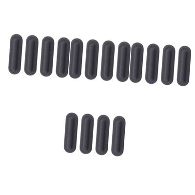 OSALADI 16pcs Non- Rubber Feet Pads for Self-Adhesive Laptop Bottom Feet Cushioned Support for Smooth Easy Installation Rubber Material