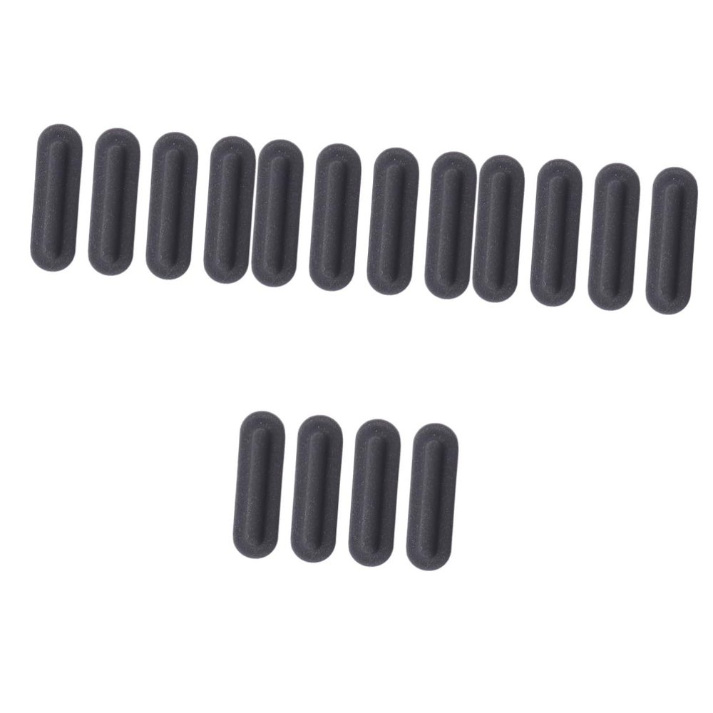OSALADI 16pcs Non- Rubber Feet Pads for Self-Adhesive Laptop Bottom Feet Cushioned Support for Smooth Easy Installation Rubber Material