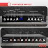 Lanzar 4 Band Parametric Equalizer - Bluetooth Wireless Audio Connectivity, Blue Light Illumination, Works with All of Todays Latest Devices, 3.5mm AUX Input Jack, Input Gain Adjustments - Lanzar view 4