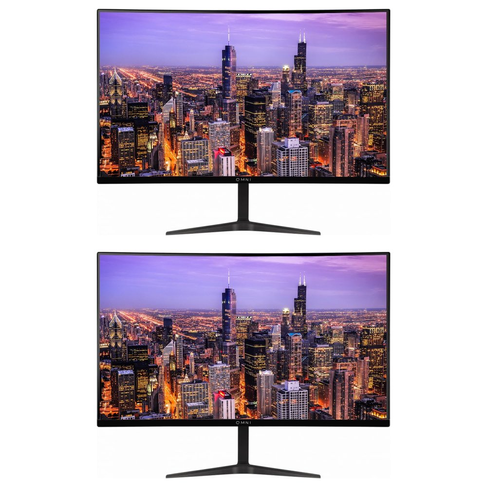ViewSonic Omni VX2718-PC-MHD 27-inch 1080P 1ms 165Hz FHD IPS Curved Gaming Monitor, 2-Pack Bundle with AMD FreeSync, Eye-Care, HDMI, DisplayPort, Speakers