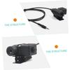 DirectNine Basics 3pcs Ptt Radio Headset Adapter for Push to Talk Connector Detachable Clip Sound Compatible Standard Plugs view 3