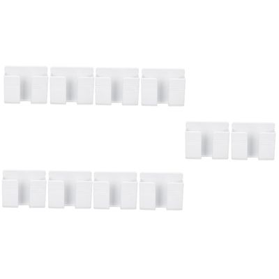 OSALADI 10pcs Wall Mount Phone Holders Self-Adhesive Remote Control Organizers for Kitchen Bedroom Living Room and Office Material Space-Saving Design No Drilling Required