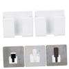 OSALADI 10pcs Wall Mount Phone Holders Self-Adhesive Remote Control Organizers for Kitchen Bedroom Living Room and Office Material Space-Saving Design No Drilling Required view 3