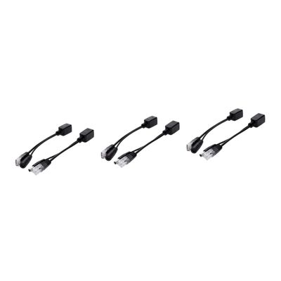 DirectNine Basics 6pcs Poe Adapter Splitter Kit Ethernet Splitter Poe Injector Cable for IP Camera