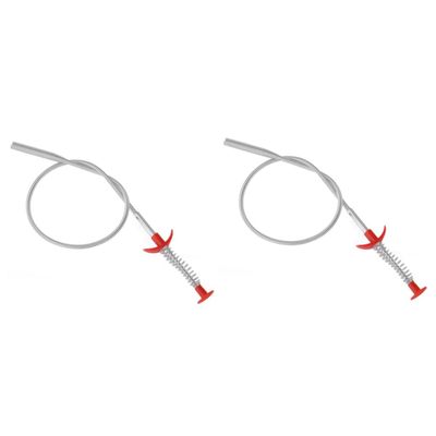 Angoily Sink Cleaning Claw 2pcs Plumbing Tools Cleaning Tools Drain Dredging Tool Drain for Hair Sticks Snake Unclog Pipeline Dredging Tool