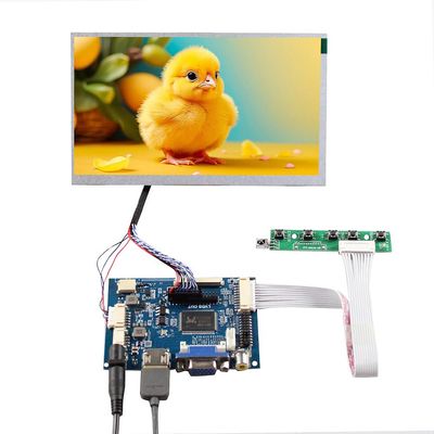 FanyiTek 7 inch 1024x600 1000nit TFT LCD Screen 20 pins and VGA 2AV LVDS Controller Board VS-TY2662V1-99