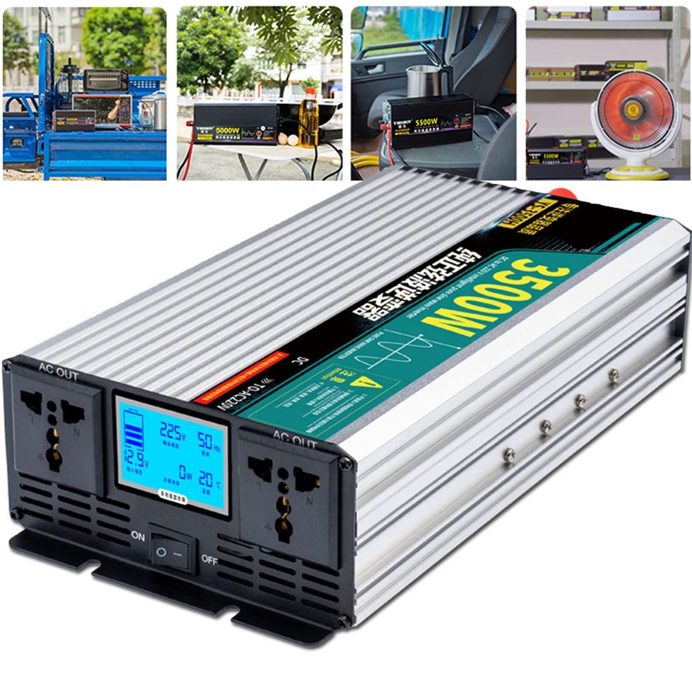 3500W,4500W,5500W,7000W,8000W,10000W Pure Sine Wave Inverter Charger,12V/24V/48V/60V/72V DC to AC 240V Power Inverter,for Home RV Trucks Car Emergency,3500W-48Vto220V