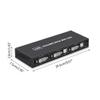 DVI KVM Switch 2-port DVI Screen Splitter 2 In 1 Out Adapter for Keyboard and Mouse Printer Computer Shared Switcher Hub view 2