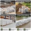 MAQIHAN Empty Sand Bags - 8PCS Woven Polypropylene Heavy Duty Tear Resistant Sandbags for Hurricane Sand Bags for Flooding Construction Project Storing Dry Materials view 2
