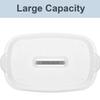 Haundry Large Cleaning Caddy with Handle, Cleaning Tool Storage Basket Organizer, Sturdy Pail Bucket Organizer, Household Bucket for Cleaning Supplies - Clear view 4