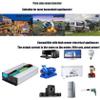 3500W,4500W,5500W,7000W,8000W,10000W Pure Sine Wave Inverter Charger,12V/24V/48V/60V/72V DC to AC 240V Power Inverter,for Home RV Trucks Car Emergency,4500W-24Vto220V view 3