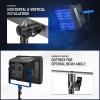 NEEWER Upgraded Softbox Diffuser for PL60C RGB LED Video Light Panel, 15.4"x12.6"/39x32cm Foldable with Grid/Bag/Blackout Hood, No Need to Remove Barndoors Quick Set Up for Portrait Soft Light, NS6S view 2
