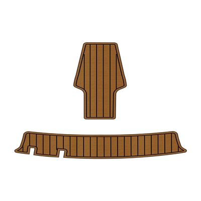 Algasan Boat EVA Faux Teak Decking Floor Compatible with 1995 Sea Ray 200 Select Swim Platform Pad Boat EVA Foam Faux Teak Deck Floor Mat