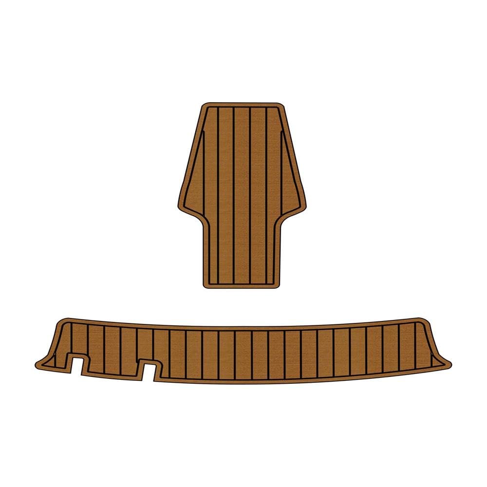 Algasan Boat EVA Faux Teak Decking Floor Compatible with 1995 Sea Ray 200 Select Swim Platform Pad Boat EVA Foam Faux Teak Deck Floor Mat