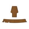 Algasan Boat EVA Faux Teak Decking Floor Compatible with 1995 Sea Ray 200 Select Swim Platform Pad Boat EVA Foam Faux Teak Deck Floor Mat view 1