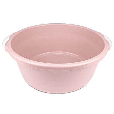 1Pcs Round Wash Basin Plastic Versatile Household Home Wash Basin for Face Cleansing, Home Kitchen Sink Outdoor IndoorMedium Pk