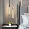 Modern Crystal Chandelier Full Copper Lamp Holder Sparkly Crystal Lampshade Single Head Ceiling Pendant Light Compatible with Loft Bar Living Room Dining Room Bedroom (Color : D),K9 Clear Crystal view 4