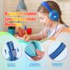 Kids Headphones for School, 2025 Upgrade USB Type C Kids Headphone with Microphone, Wired Boys Girls Headphones with Safe Limiter 85dB/95dB, Foldable On Ear Headphones for School/iPad/Tablets/Travel view 3