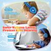 Kids Headphones for School, 2025 Upgrade USB Type C Kids Headphone with Microphone, Wired Boys Girls Headphones with Safe Limiter 85dB/95dB, Foldable On Ear Headphones for School/iPad/Tablets/Travel view 4