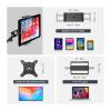 NEEWER Overhead Camera Stand Desk Mount Rig with 4 Boom Arms for Photography Video Light Ring Light Phone Mount Webcam Mic Compact DSLR for Live Streaming Broadcast Online Teaching Meeting, DS007 view 4