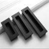 YEAHSO Concealed Handle Zinc Alloy Bedroom Door Handle Drawer Handle Furniture Hardware Handles for Furniture Cabinet Handles 1Pcs (Color : Silver 96mm) view 3