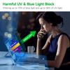 2 Pcs 17.3 Inch Anti Blue Light Screen Protector, Reduce Eye Strain Matte Anti Glare Computer Screen Cover, Blue Light Blocking Screen Protector for HP/Lenovo/Dell/ASUS/Acer/Samsung 17.3 with 16:9 view 3