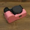 A6700 Case, BMAOLLONGB Handmade PU Leather Half Camera Case Bag Cover Bottom Opening Version for Sony Alpha A6700 with Hand Strap (Pink) view 2