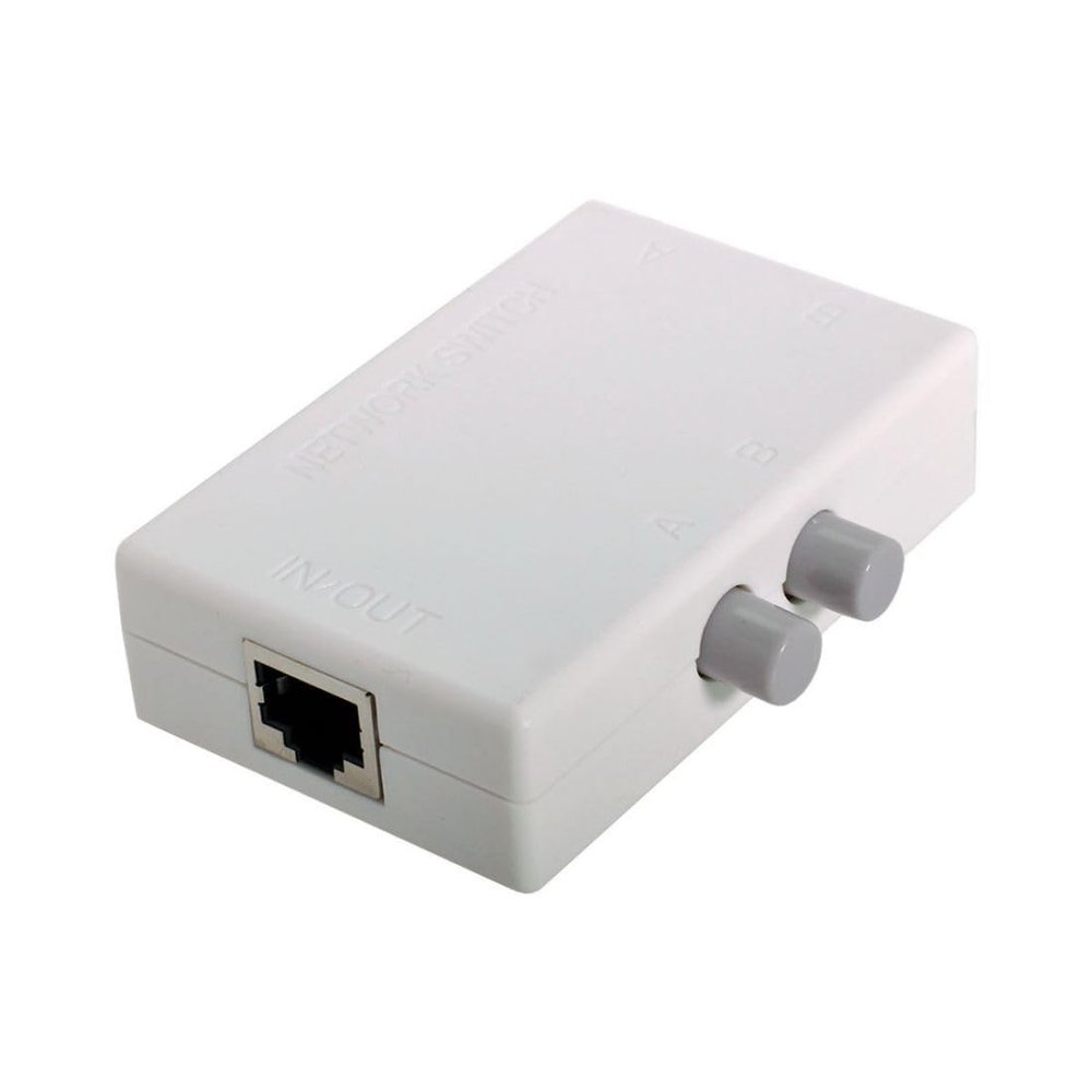 ChenYang RJ45 Switcher Adapter 2 in 1 Out  1 in 2 Out Manual Sharing Network Switch Splitter Selector Adapter HUB Box