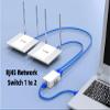 ChenYang RJ45 Switcher Adapter 2 in 1 Out  1 in 2 Out Manual Sharing Network Switch Splitter Selector Adapter HUB Box view 2