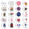 206Pcs Ballet Dance Stickers Pack,Vinyl Waterproof Sticker Decals for Water Bottle,Laptop,Phone,Skateboard,Scrapbooking,Bumper Decor for Fans for Party Supply view 2