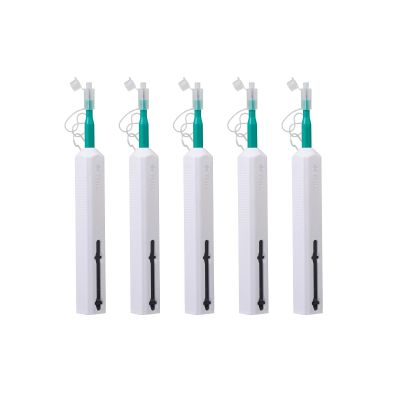 Xunsomten -5pcs Optical Fiber Cleaning Pen 2.5mm Ferrules SC/ST/FC Optical Fiber Connector Cleaning Pen Been Cleaned for More Than 800 Times, (Xstus-Pen-SC-White-5PC)