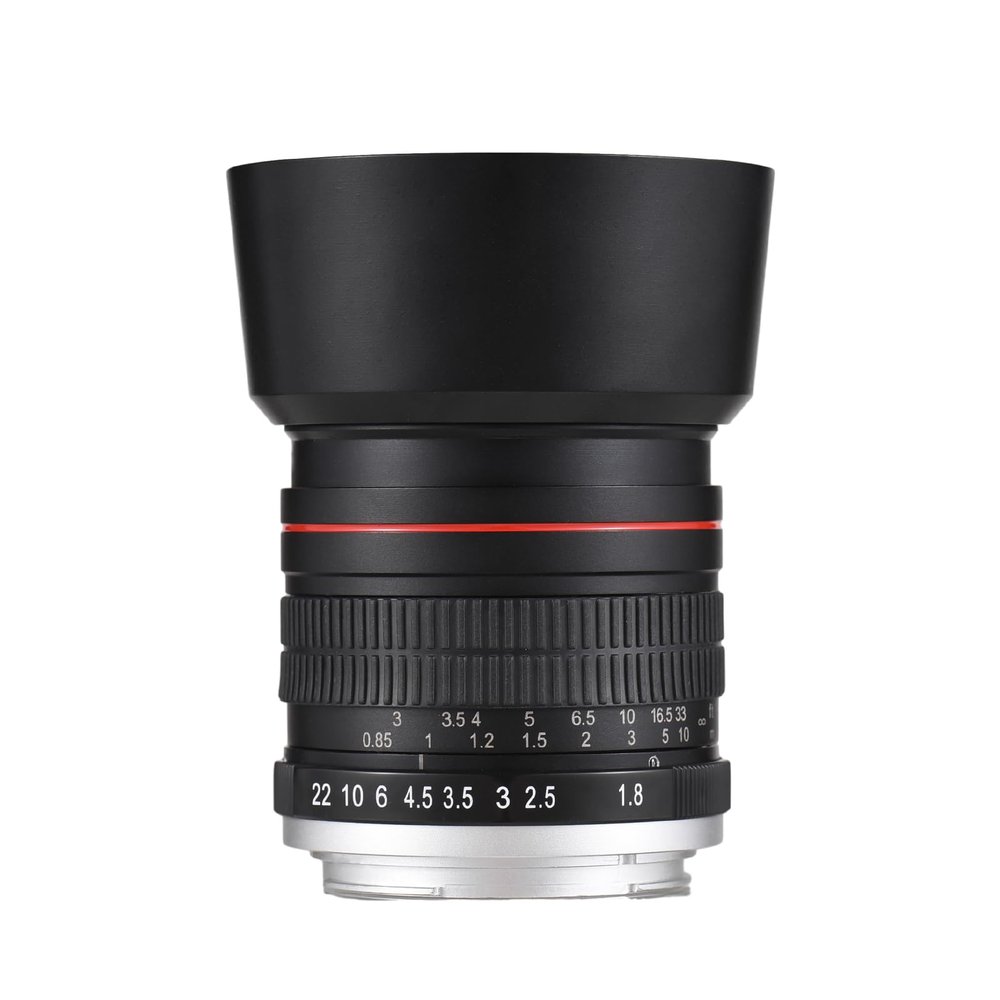 Andoer 85mm Fixed Focus F1.8 Manual Focus Camera Lens with EF Mount 7 Groups 10 Elements Compatible with Canon EOS Rebel T8i T7i T6 T3i T2i 4000D 2000D 1300D 850D 800D 600D 550D