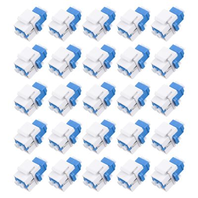 Xunsomten - 25pcs LC/UPC Fiber Optic Coupler Keystone Jack Modular