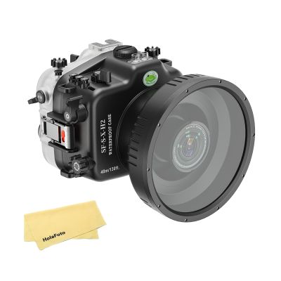SeaFrogs SF-S-X-H2 [40M/130FT] Professional Diving Underwater Housing Scuba Waterproof case for Fujifilm X-H2 Fuji XH2s with XC 16-50MM Lens