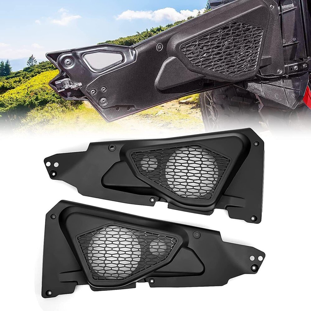 Aoicils Door Speaker Pods Enclosure Fit for Polaris RZR XP 4 1000/Turbo 900 XC S/4 2014-2022 15 16 17 18 19 20 21