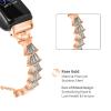 Compatible with Fitbit inspire 2 Bands Women, Adjustable Elegant style Stainless steel metal with diamonds Bands Compatible with Fitbit Inspire HRInspire bands Women (inspire 2, Rose Gold) view 2