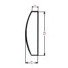 Telescope Accessory Set Diameter K9 Optical Lens Convex Lens Magnifier Lens Telescope Camera (Size : D30.4F50C6T1.6) view 2