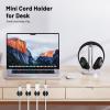 18 Pack Mini Cable Clips, Znben Cord Organizer Holder Adhesive Cord Management Charger Wire Holder Clips for Desk, Home, Office, Car, Cubicle, Nightstand Black view 4