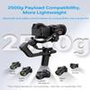 FeiyuTech SCORP 2 Gimbal Stabilizer for Camera, AI Tracking, 3-Axis Camera Gimbal for Sony ZV E10/Canon R50/Nikon Z30/Fujifilm, Bluetooth/Cable Control, Touch Screen, Vertical Shooting, Max 5.51lbs view 4