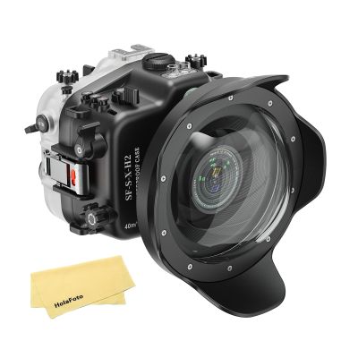 SeaFrogs SF-S-X-H2 [40M/130FT] Professional Underwater Housing with WA005B Dome Port Kit, Diving Scuba Waterproof case for Fujifilm X-H2 Fuji XH2S for XC 16-50MM, XF 18-55MM