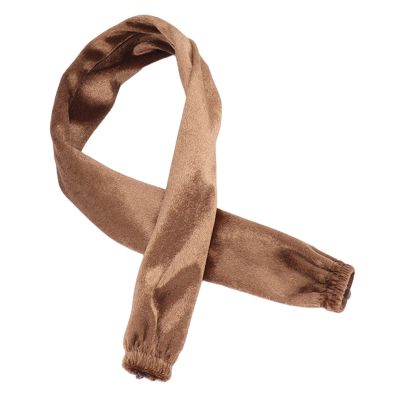 Chain Cover, Dustproof Wire Flannelette Cloth 60cm Length 5cm Width with Zipper for Protection, Fabric Wire Cover Fabric Cord Cover (BROWN)