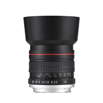 Andoer 85mm F1.8 Fixed Focus Camera Lens EF Mount Manual Focus 7 Groups 10 Elements Compatible with Canon EOS Rebel T8i T7i T6 T3i T2i 4000D 2000D 1300D 850D 800D 600D 550D 90D 80D