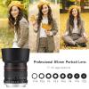 Andoer 85mm F1.8 Fixed Focus Camera Lens EF Mount Manual Focus 7 Groups 10 Elements Compatible with Canon EOS Rebel T8i T7i T6 T3i T2i 4000D 2000D 1300D 850D 800D 600D 550D 90D 80D view 4