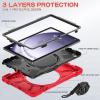 Case for Samsung Galaxy Tab A9 Plus 11" 2023 X210 X216 X218, [Rugged] [Heavy Duty] Samsung Galaxy Tab A9 Plus 11" 2023 X210 X216 X218 Cover with 360 Swivel Stand/Handle Grip/Shoulder Strap view 3