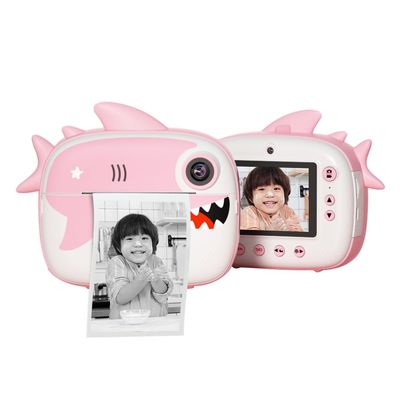 Andoer Instant Children's Photo Camera, 2.5K 12MP Children's Photo Camera, 2.4 Inch Instant Camera for Children with 32GB SD Card, 3 Printing Paper, Pens and Stickers