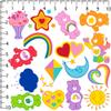 Care Bears and Tummy Emblems 100ct Vinyl Large Deluxe Stickers Variety Pack - Laptop, Water Bottle, Scrapbooking, Tablet, Skateboard, Indoor/Outdoor view 2