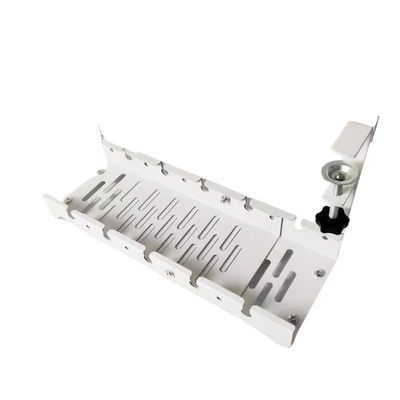 FORINC Management Tray Bandeja De Cables De Metal Extensible para Debajo Del Escritorio, Sin Perforacin, Con Abrazadera, Tira De Alimentacin Retrctil, Soporte De Cable Cable Tray (Color : White)