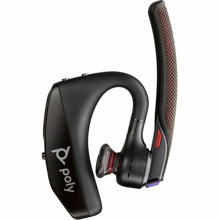 Poly Voyager 5200-M Office Headset +USB-C to Micro USB Cable TAA - Microsoft Teams Certification - Google Assistant, Siri - Mono - USB Type C, RJ-11 - Wireless - Bluetooth - 246.1 ft - 32 Ohm - 100 Hz